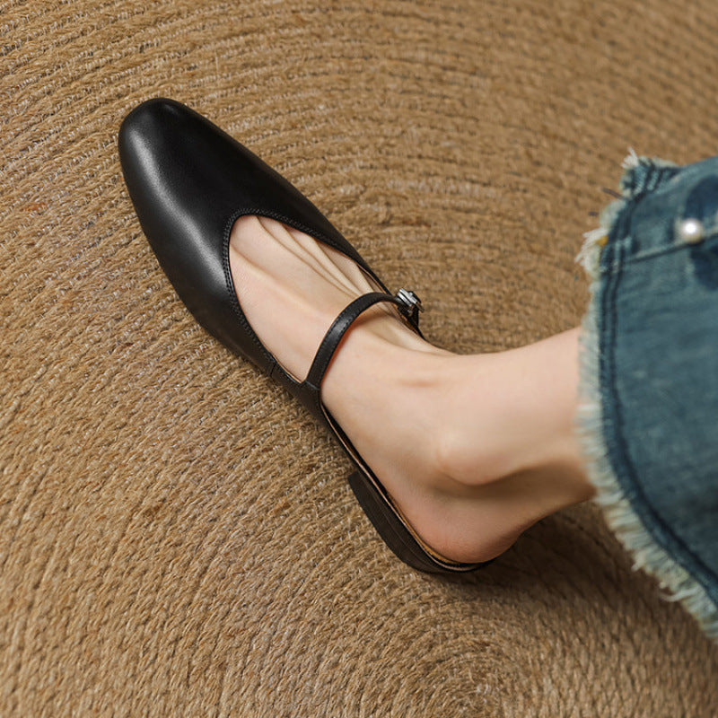 Classic leather slip-on loafers for women | Merisa - 23