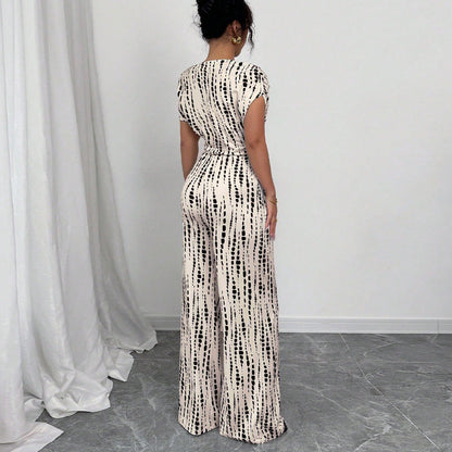 Classy Wide Leg Oblique Strap Jumpsuit Chic For Women | Zelmira