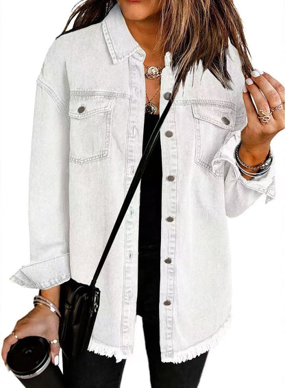 Classic signature denim jacket for women | Katja -5