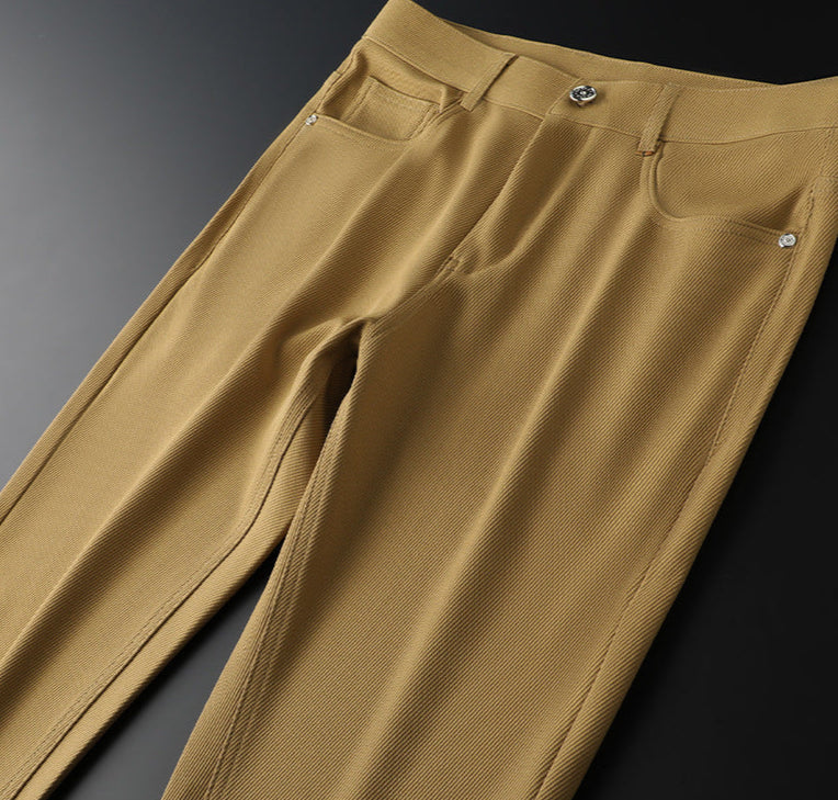 Tailored Straight Leg Trousers Versatile For Men | Valerio