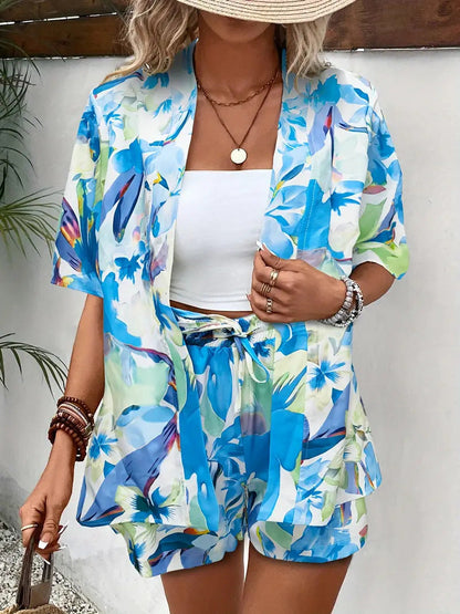 Floral Top And Shorts Set Stylish For Women | Roselisse