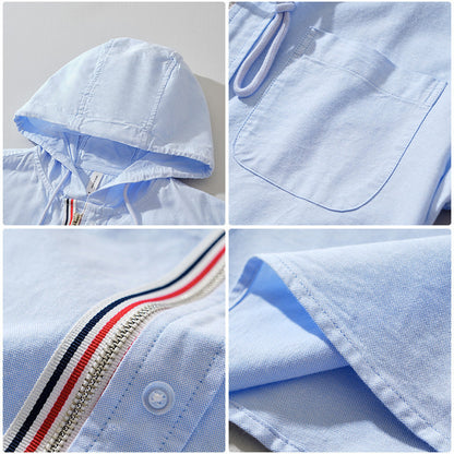 Lightweight Hooded Shirt Jacket Stylish For Men | Soren
