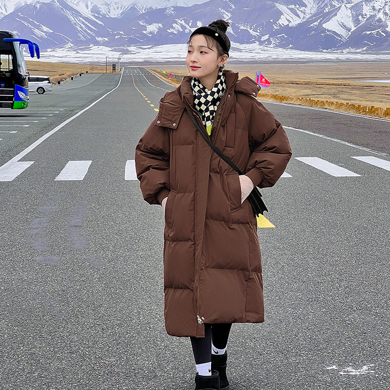 Comfortable Hooded Long Puffer Jacket Stylish For Women | Eloisa