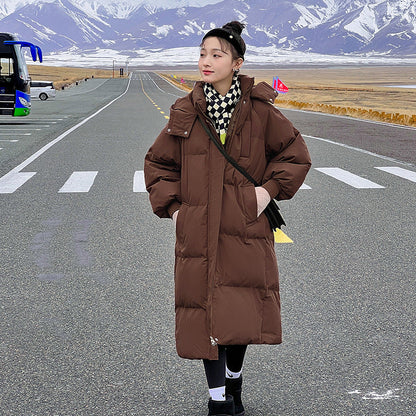 Comfortable Hooded Long Puffer Jacket Stylish For Women | Eloisa
