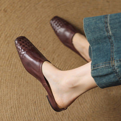 Classic leather slip-on loafers for women | Dalvi - 3