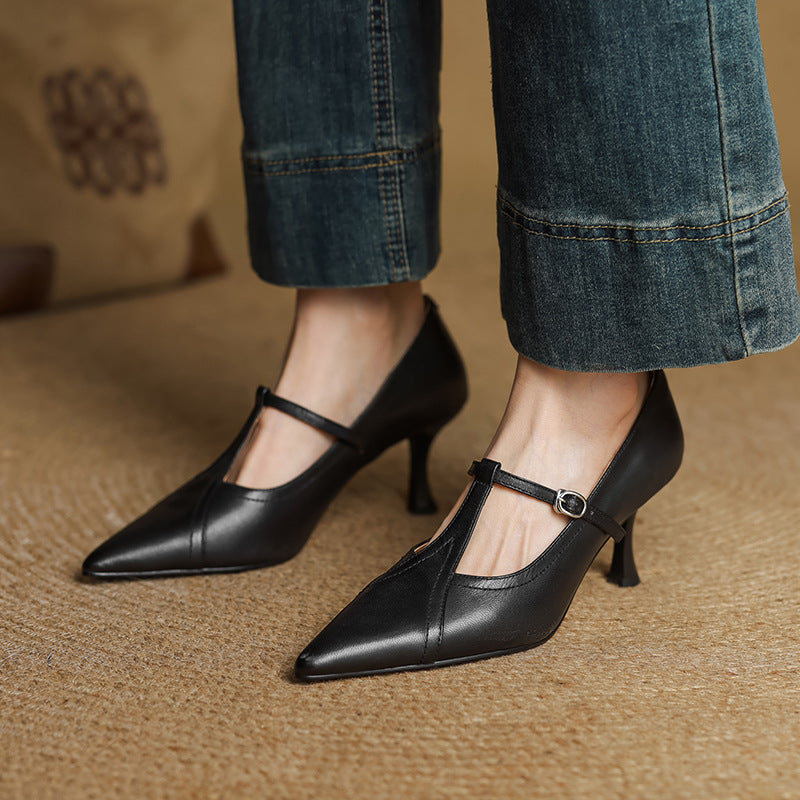 Elegant block-heel evening heels for women | Lorena - 9