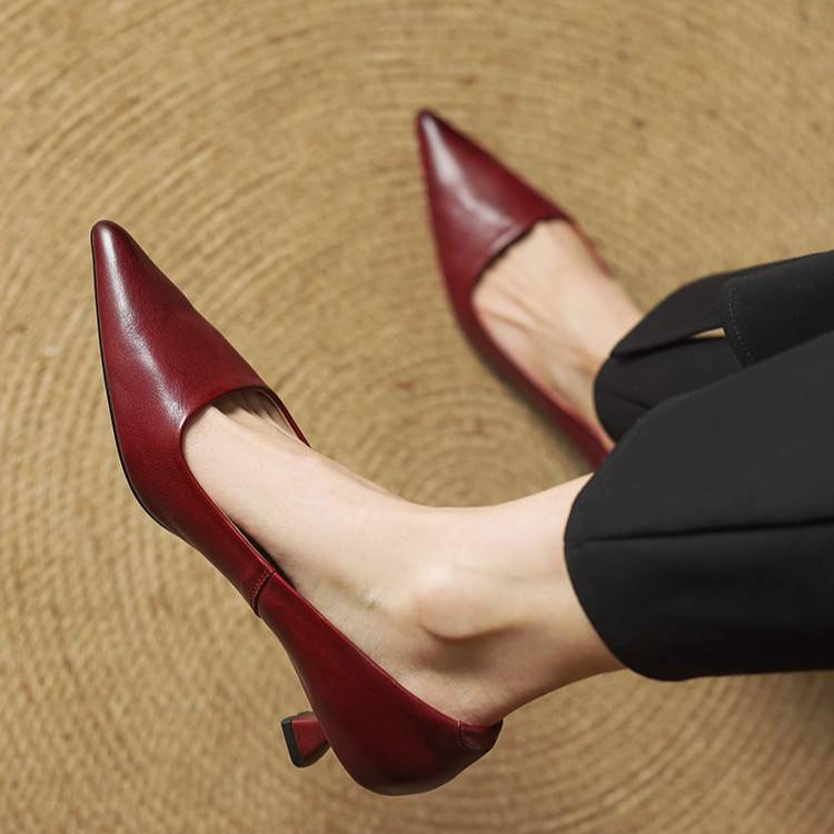 Elegant block-heel evening heels for women | Anok - 1