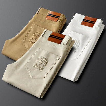 Tailored Straight Leg Trousers Versatile For Men | Valerio