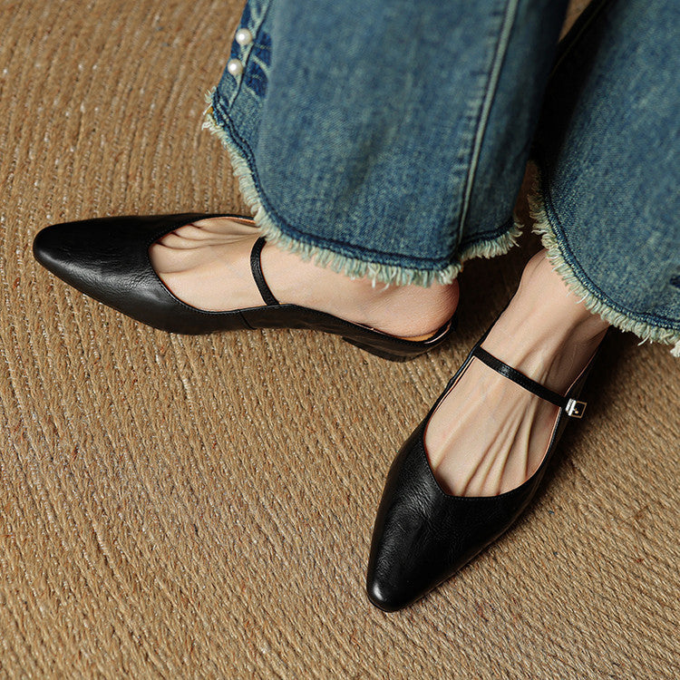 Classic leather slip-on loafers for women | Orella - 19