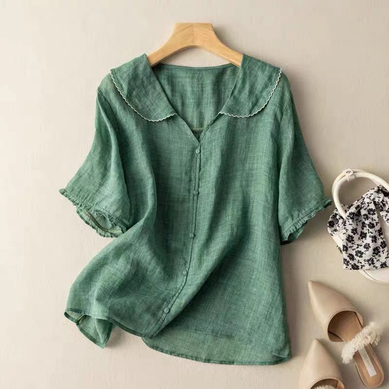 Scalloped Collar Blouse Chic For Women | Mirelle