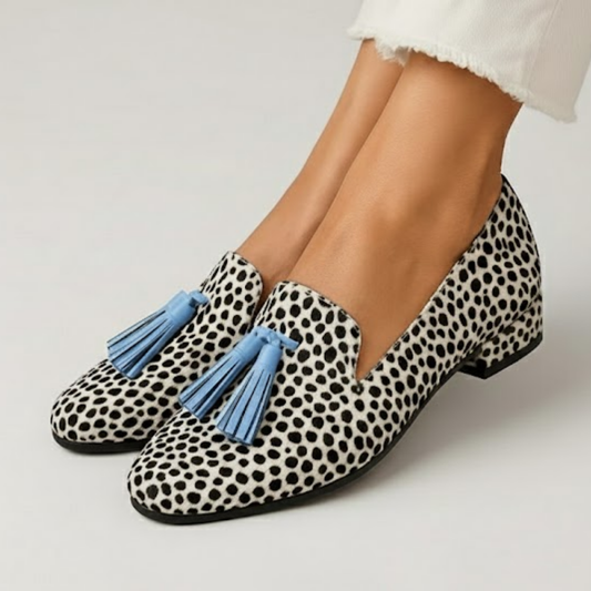 Elegant tassel embellished loafers for women | Mira -1