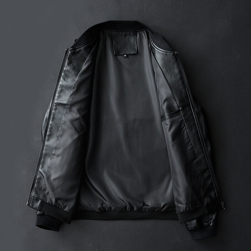 Classic leather everyday jacket for men | Lorenzo - 5