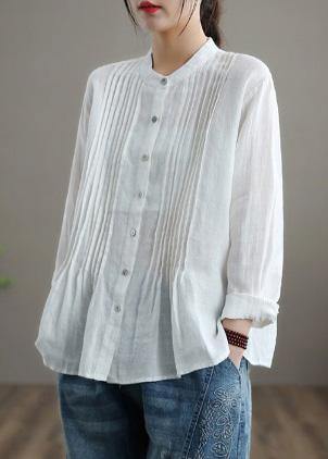 Breathable linen relaxed blouse for women - 5