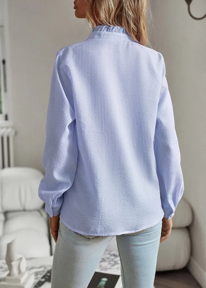Ruffle Detail Long Sleeve Blouse Chic For Women | Celestine