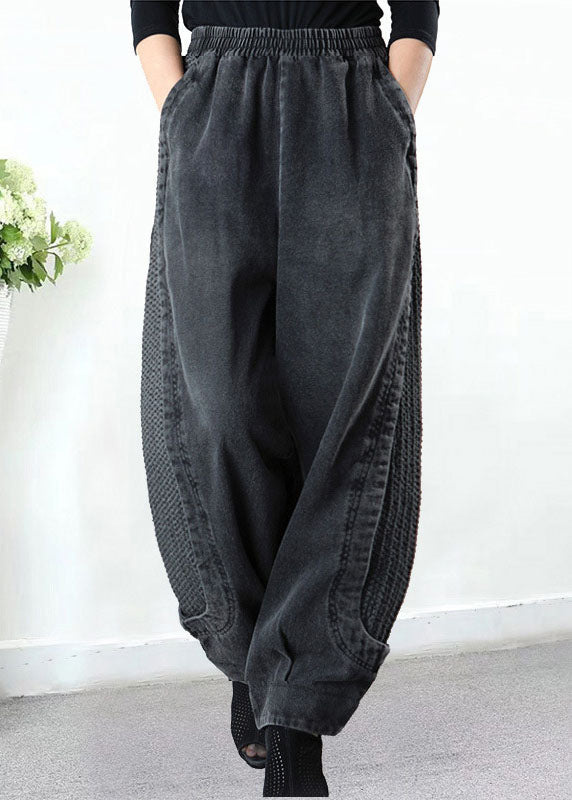 Relaxed high-waist harem trousers for women - 2