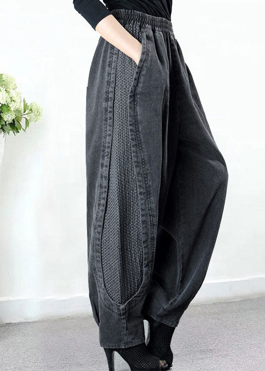 Relaxed high-waist harem trousers for women - 1