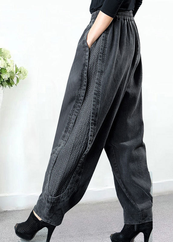 Relaxed high-waist harem trousers for women - 4