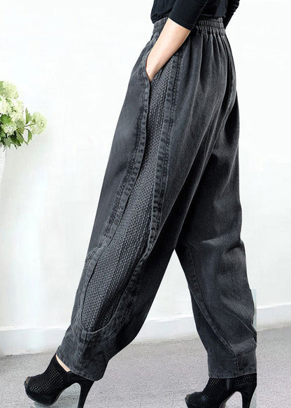Relaxed high-waist harem trousers for women - 4
