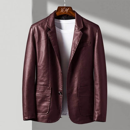 Classic leather everyday jacket for men | Alessandro - 2