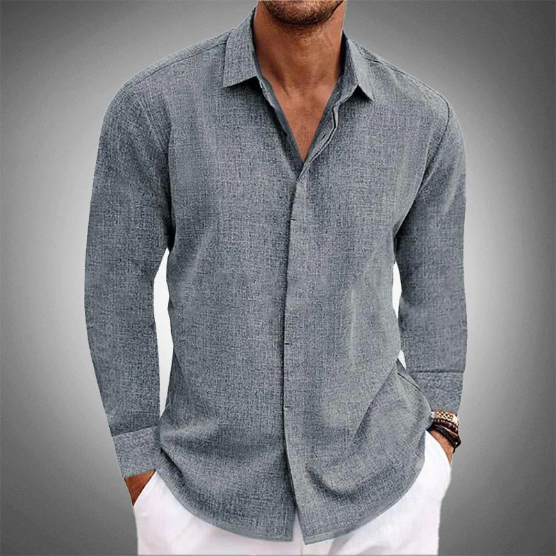 Breathable linen everyday shirt for men | Roberto - 3