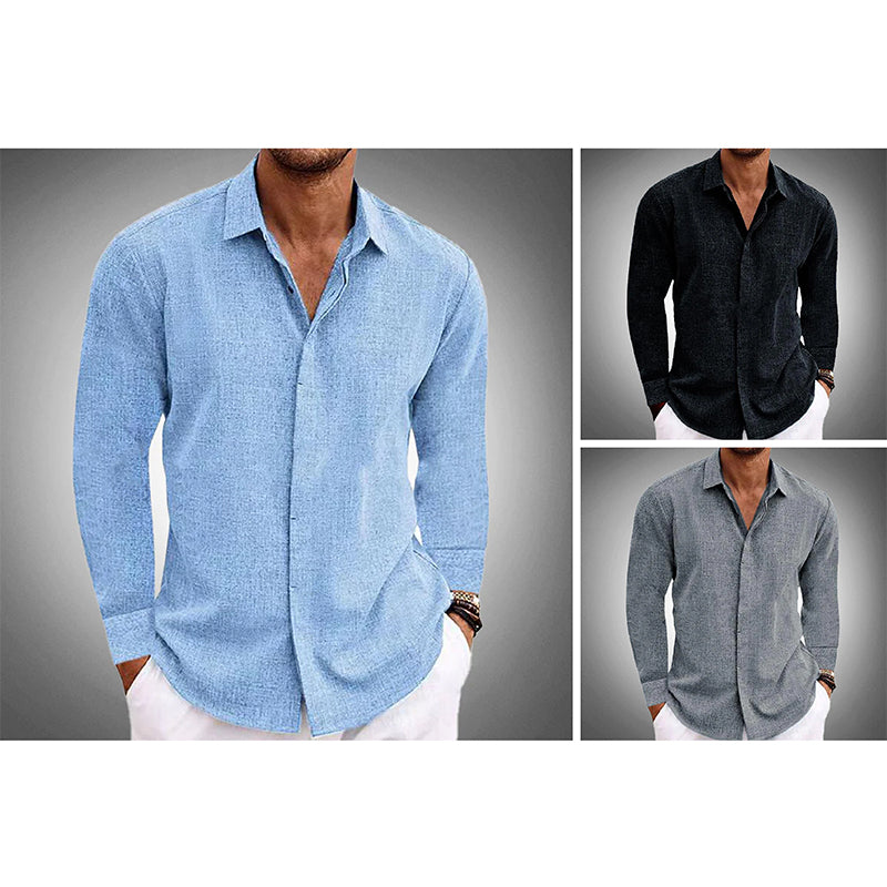 Breathable linen everyday shirt for men | Roberto - 4