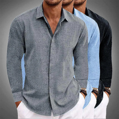 Breathable linen everyday shirt for men | Roberto - 5