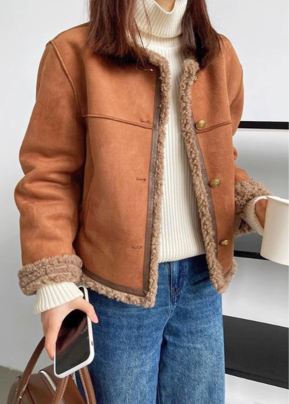 Contrast Trim Cropped Jacket Stylish for Women | Elvina