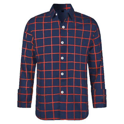 Long Sleeve Plaid Button Shirt Classic For Men | Marvin