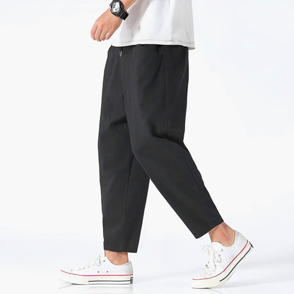 Cropped Drawstring Trousers Versatile for Men | Ardent