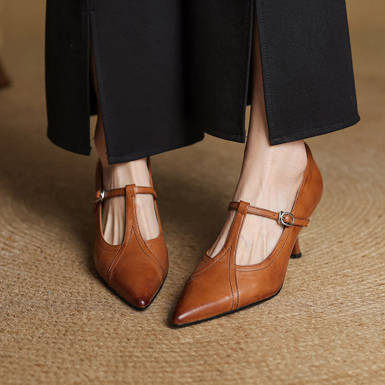 Elegant block-heel evening heels for women | Lorena - 3