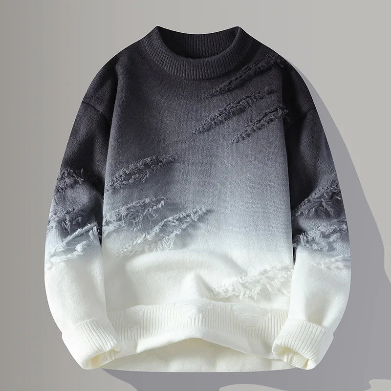 Gradient Crew Neck Pullover Stylish for Men | Darius