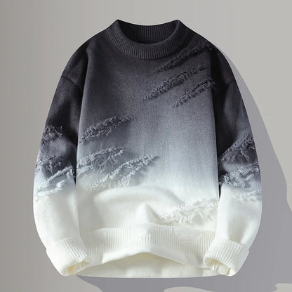 Gradient Crew Neck Pullover Stylish for Men | Darius
