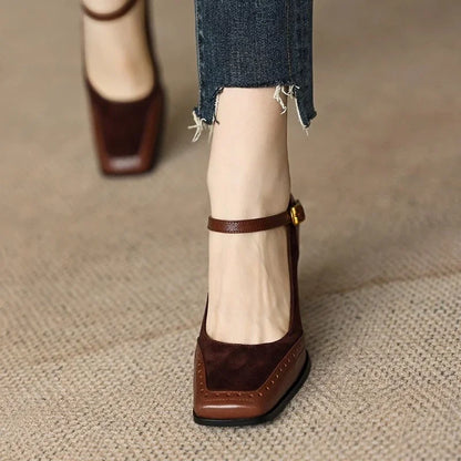 Elegant block-heel evening heels for women | Terra - 3