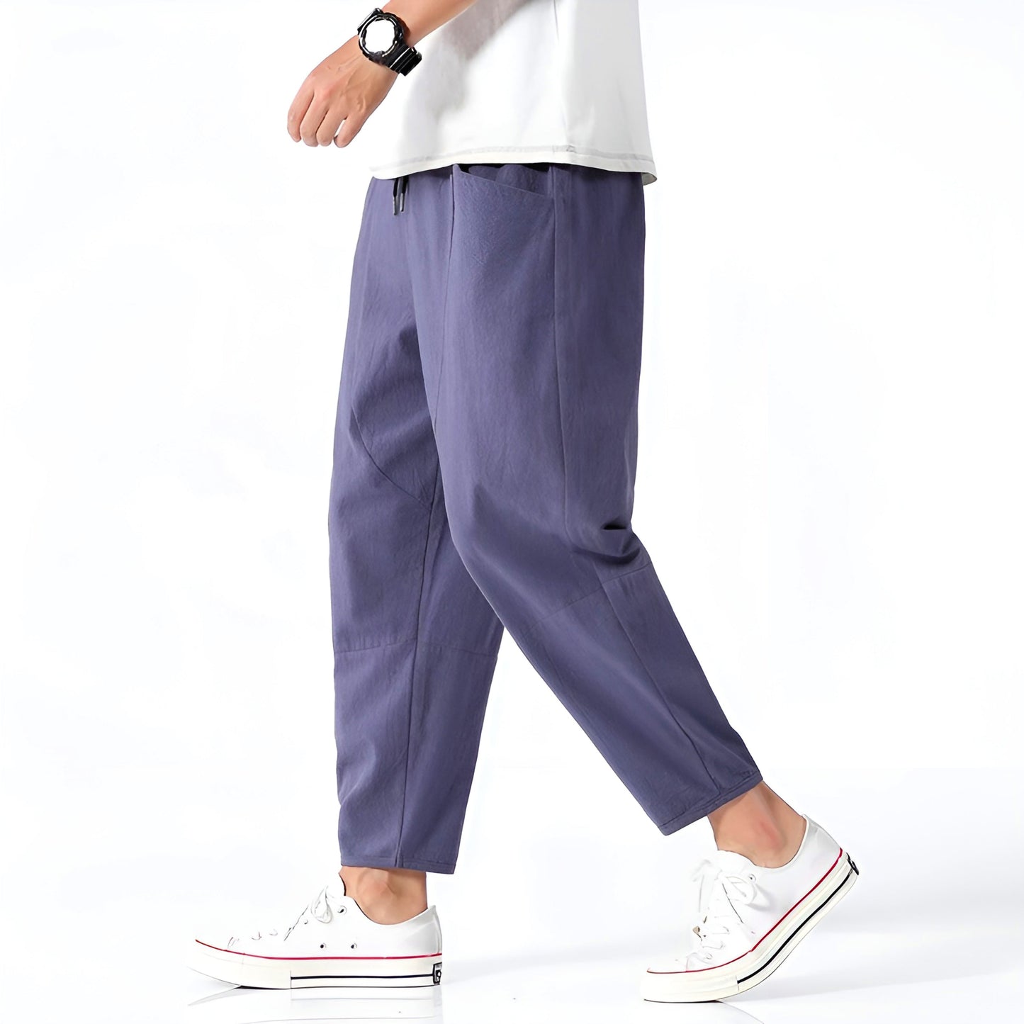 Cropped Drawstring Trousers Versatile for Men | Ardent