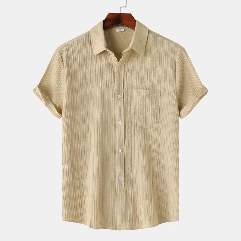 Breathable linen everyday shirt for men | Coastal - 8