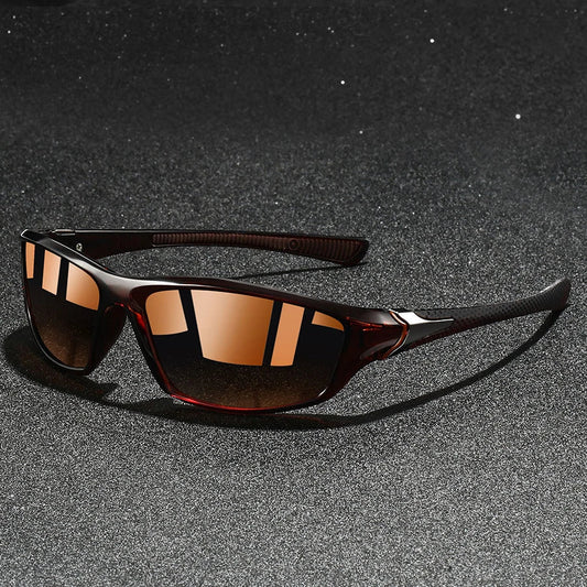 Sporty wraparound tinted sunglasses for women - 1