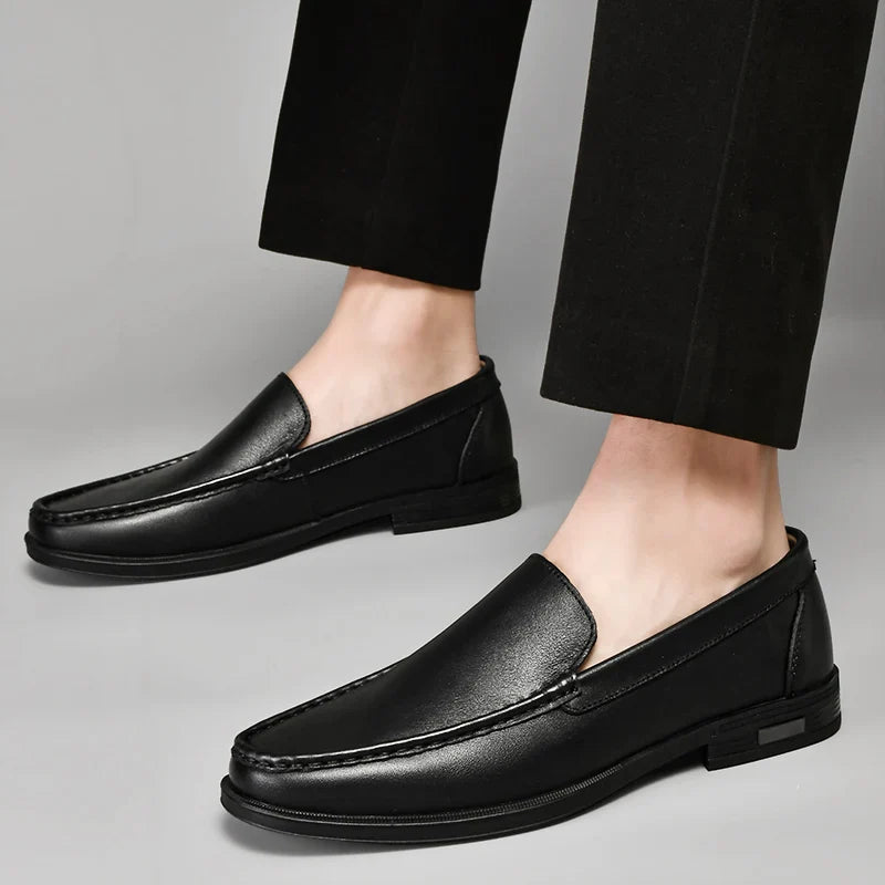 Classic leather slip-on loafers for men | Verona - 4
