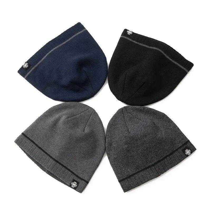Warm casual everyday knitted winter beanie for men -6