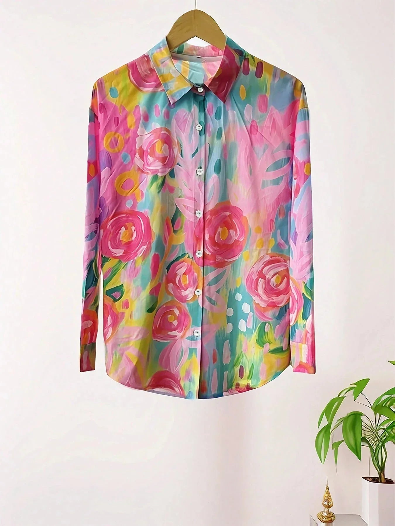 Colorful pattern blouse for women | Astrid