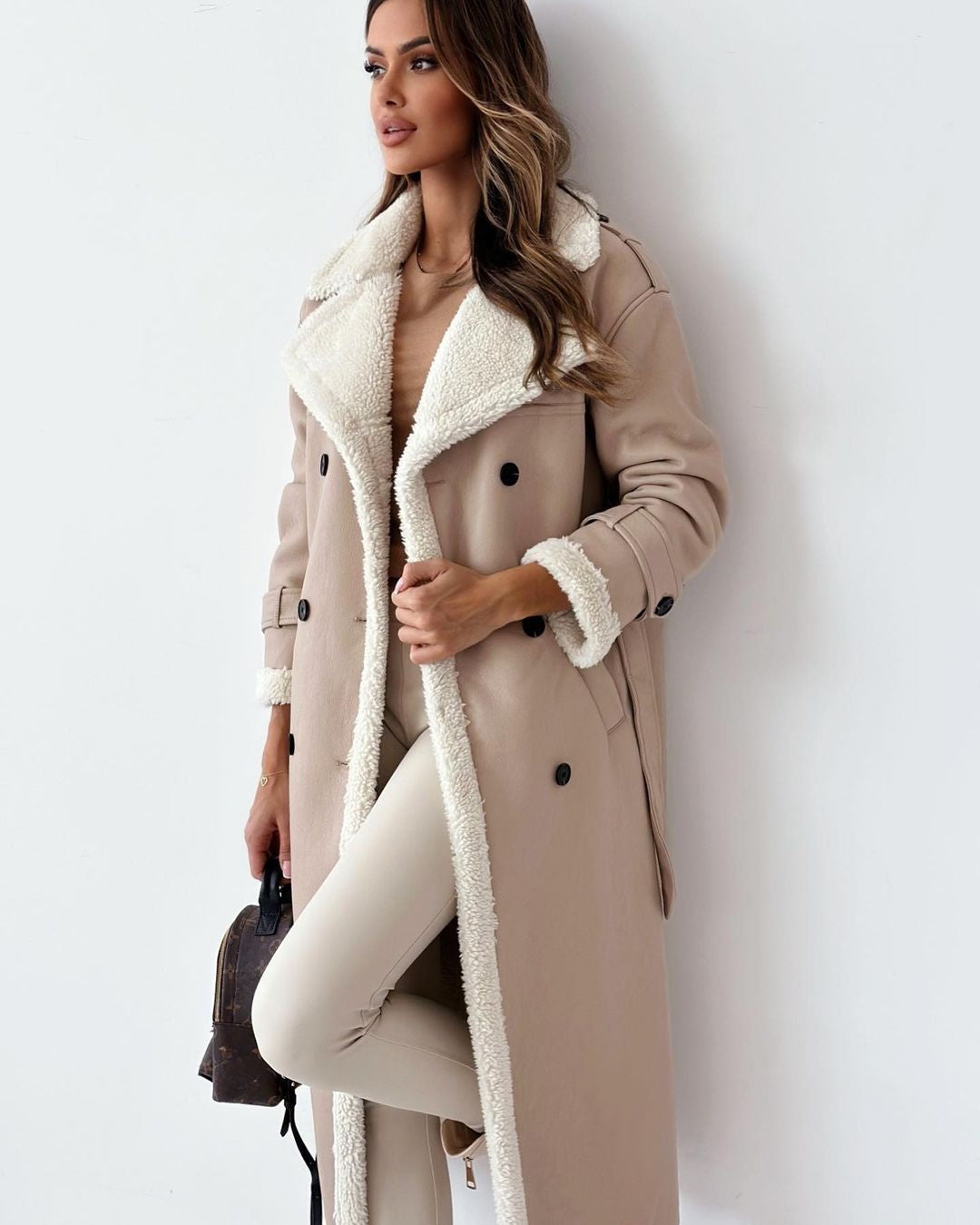 Double Breasted Long Coat Stylish For Women | Vivienne
