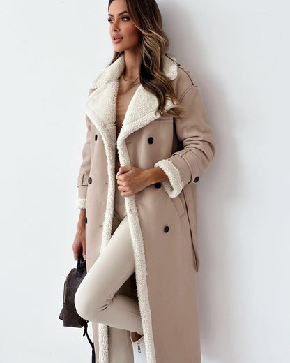 Double Breasted Long Coat Stylish For Women | Vivienne