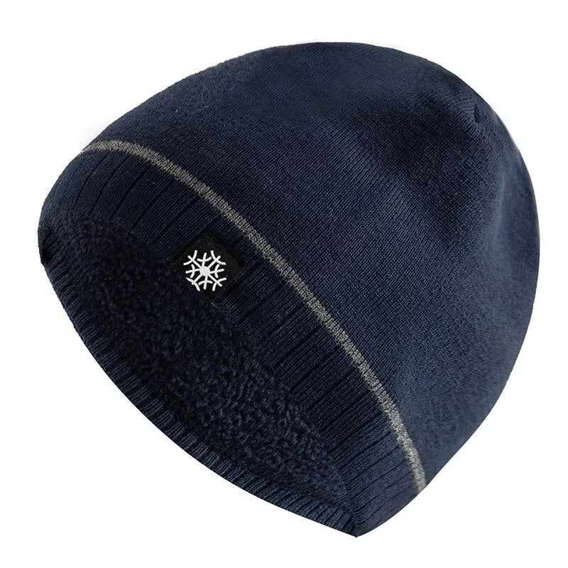 Warm casual everyday knitted winter beanie for men -7