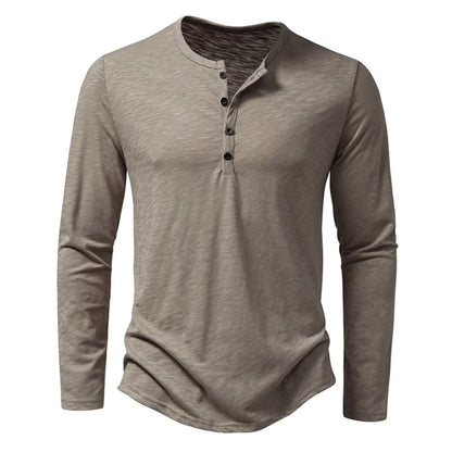 Classic henley relaxed top for men | Dixon - 1