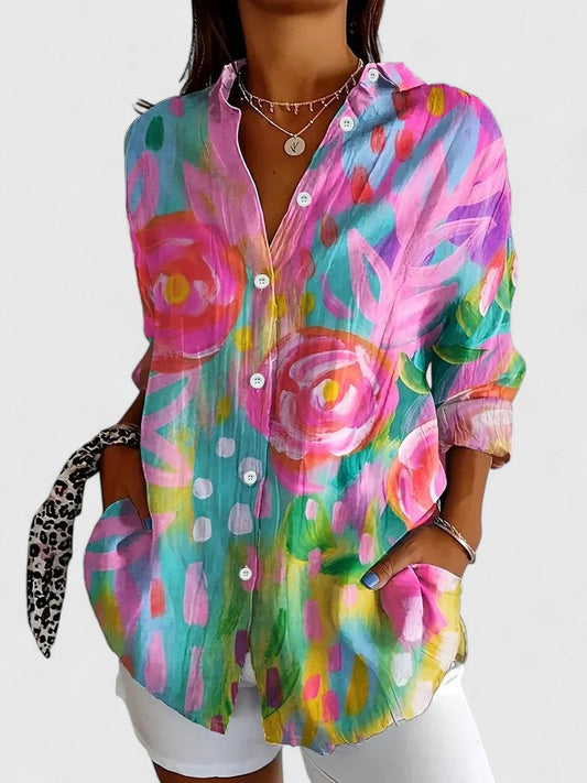 Elegant relaxed everyday blouse for women | Anica - 1
