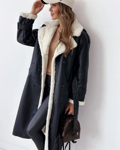 Double Breasted Long Coat Stylish For Women | Vivienne