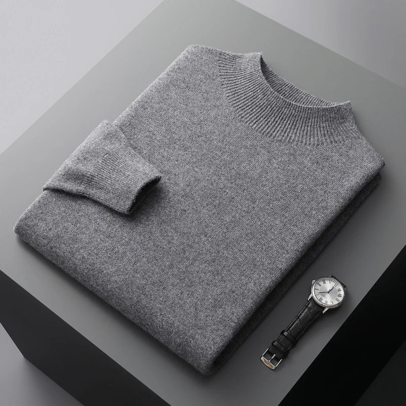Soft crew-neck knit sweater for men | TomHollinger -12