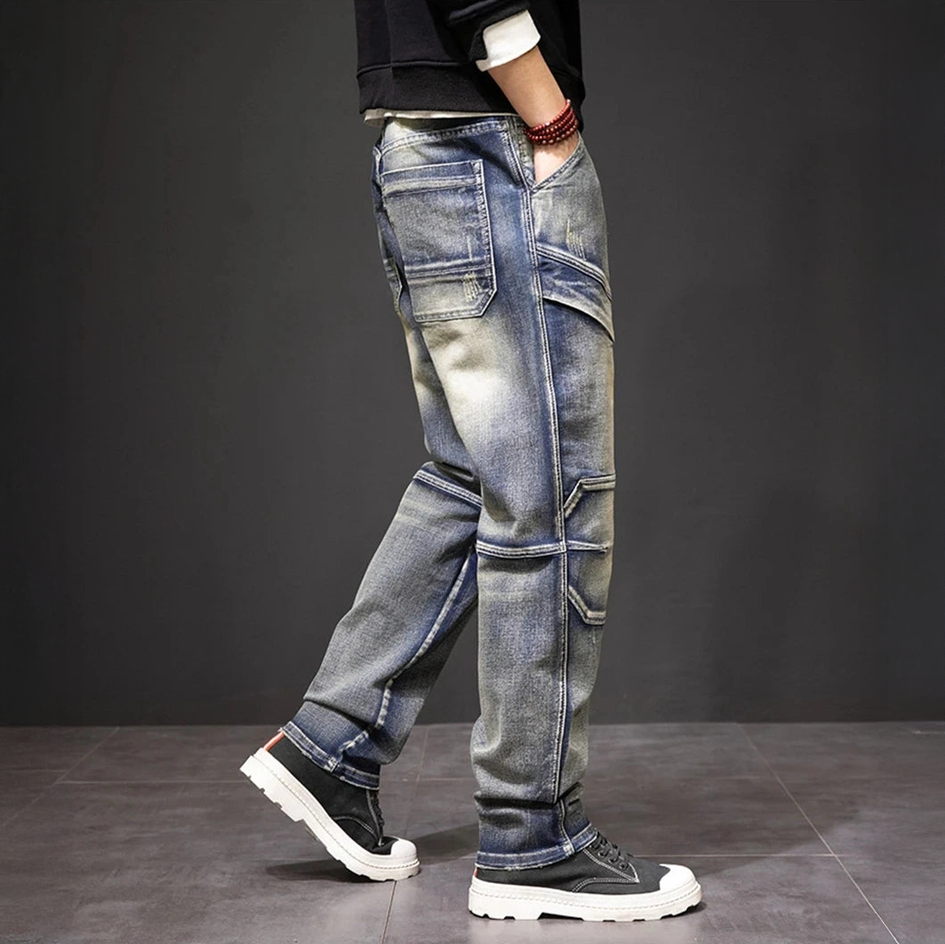 Straight Fit Distressed Jeans Classic For Men | Luca
