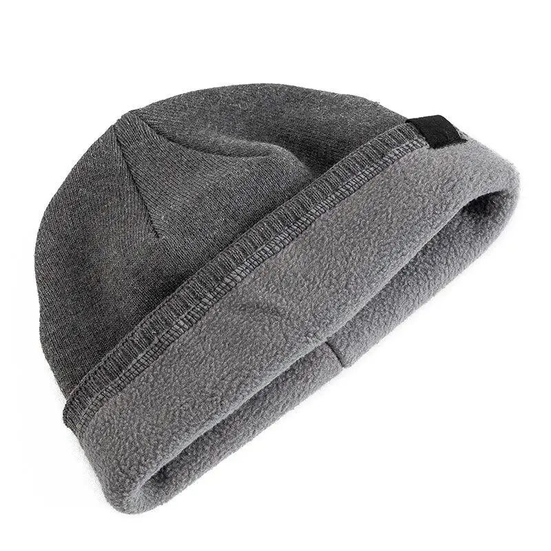 Warm casual everyday knitted winter beanie for men -5