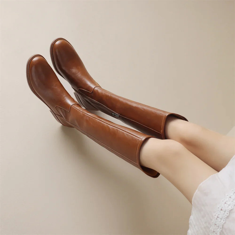 Genuine leather classic boots for men | Adeline - 7