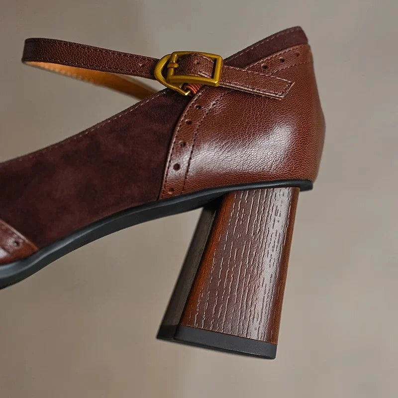 Elegant block-heel evening heels for women | Terra - 7